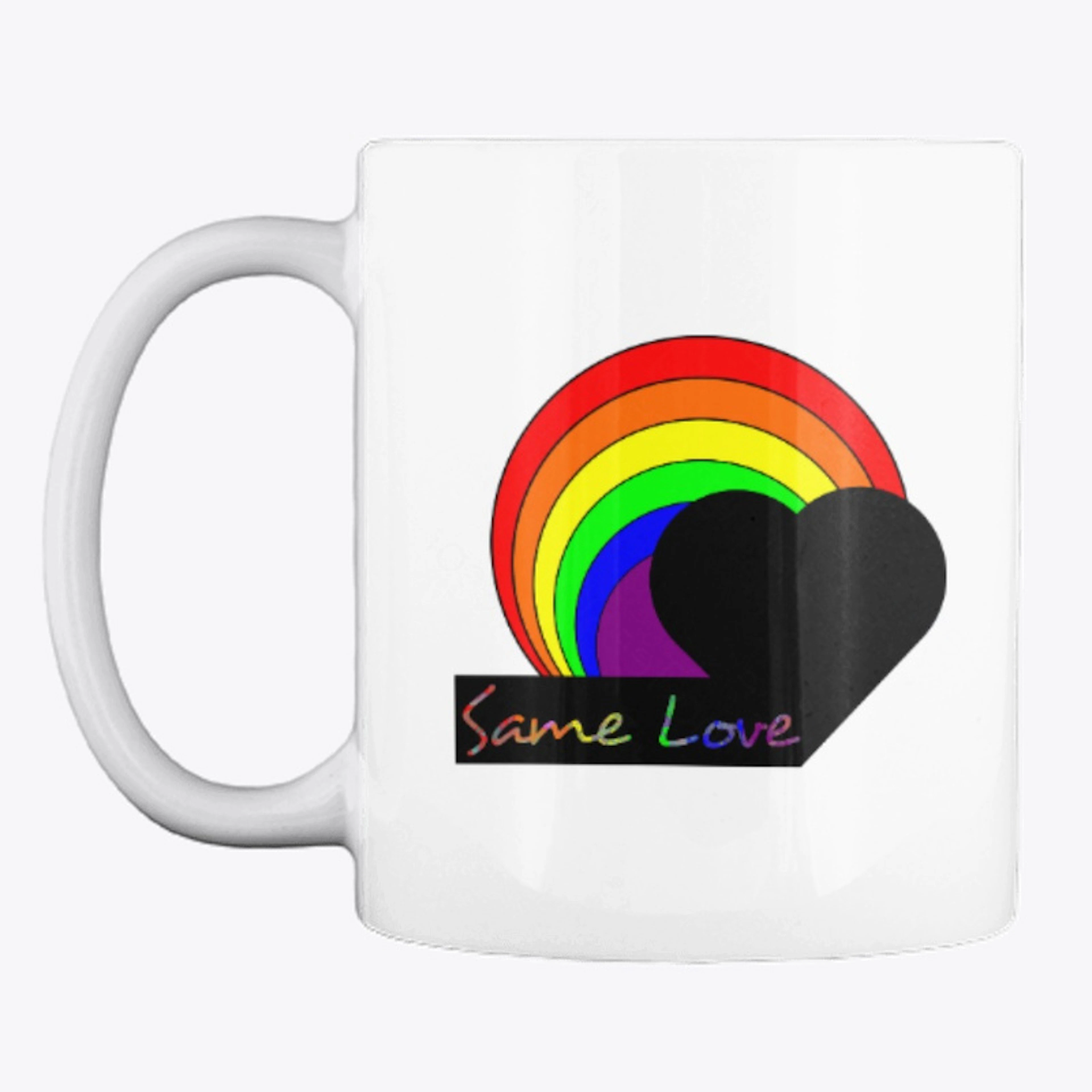 Rainbow Love Heart Design LGBT